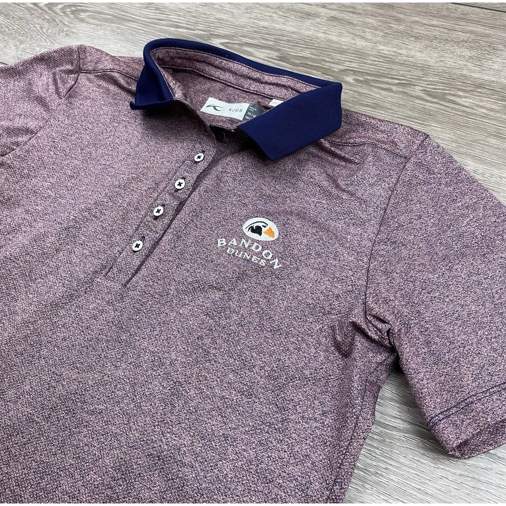 KJUS‎ Women's Athletic Bandon Dunes Golf Polo Shirt Purple Size M